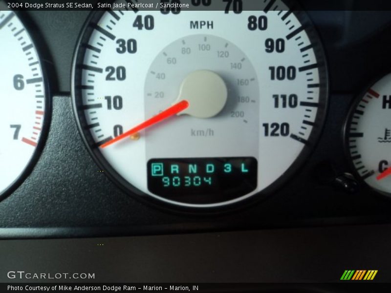 Satin Jade Pearlcoat / Sandstone 2004 Dodge Stratus SE Sedan