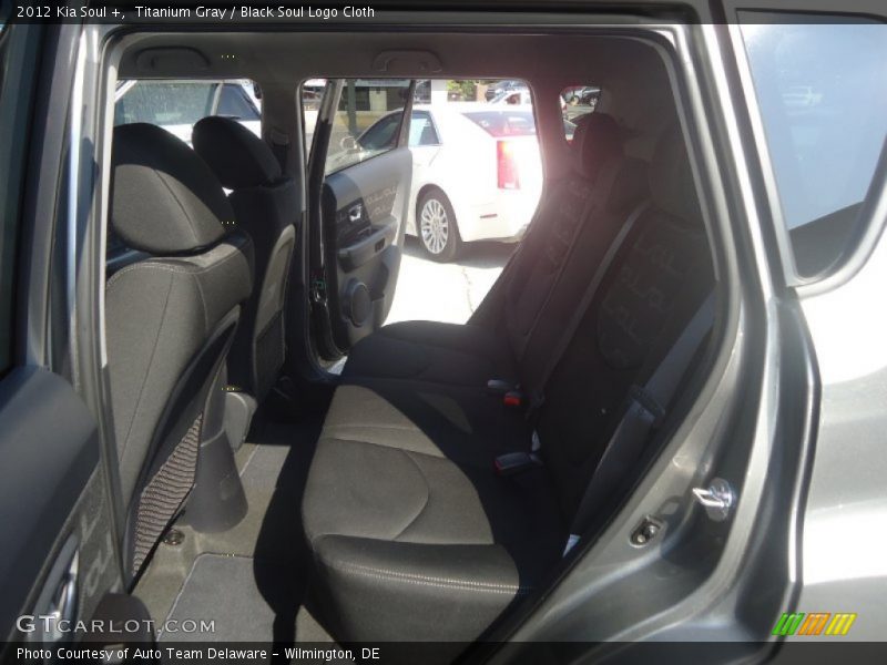 Titanium Gray / Black Soul Logo Cloth 2012 Kia Soul +