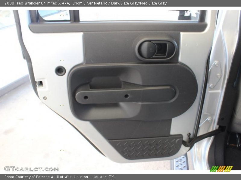 Bright Silver Metallic / Dark Slate Gray/Med Slate Gray 2008 Jeep Wrangler Unlimited X 4x4