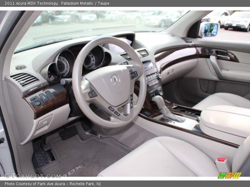 Palladium Metallic / Taupe 2011 Acura MDX Technology