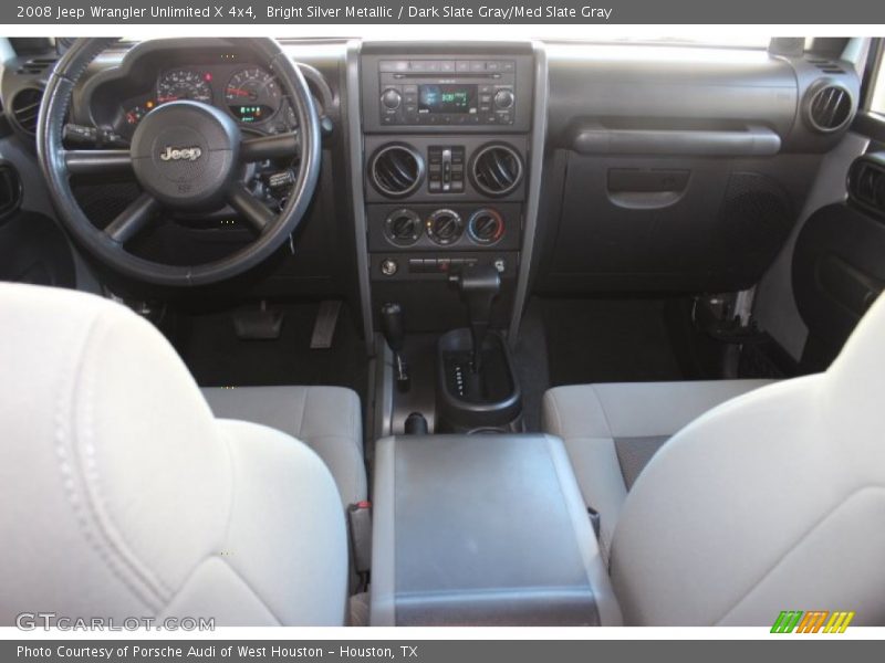 Bright Silver Metallic / Dark Slate Gray/Med Slate Gray 2008 Jeep Wrangler Unlimited X 4x4