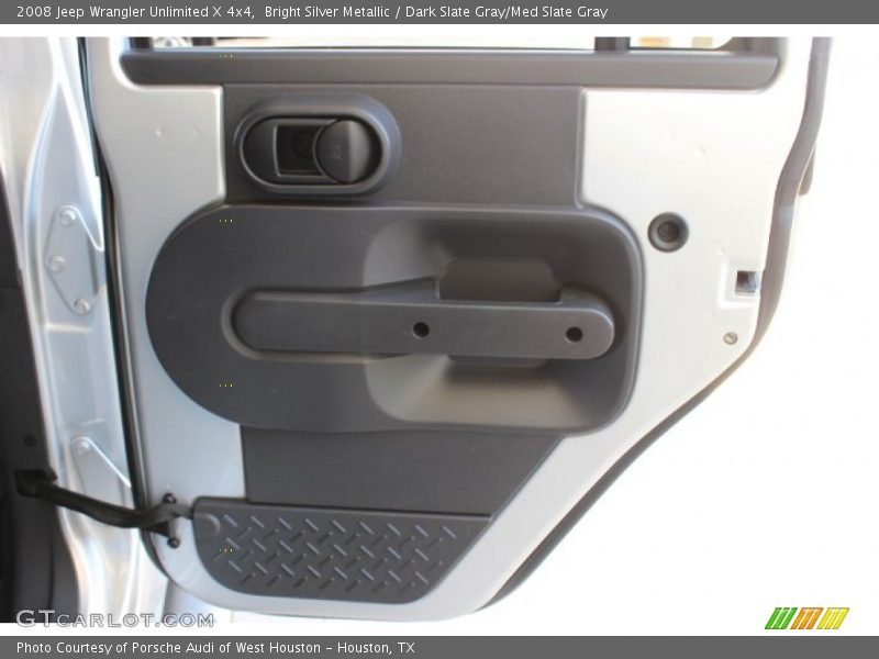 Bright Silver Metallic / Dark Slate Gray/Med Slate Gray 2008 Jeep Wrangler Unlimited X 4x4