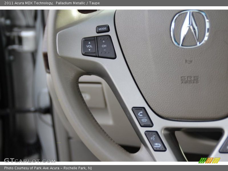 Palladium Metallic / Taupe 2011 Acura MDX Technology