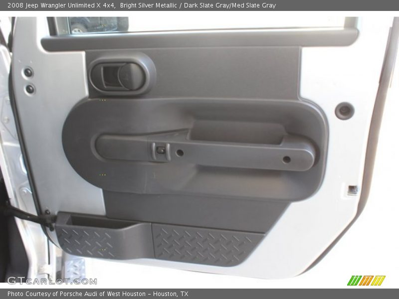 Bright Silver Metallic / Dark Slate Gray/Med Slate Gray 2008 Jeep Wrangler Unlimited X 4x4