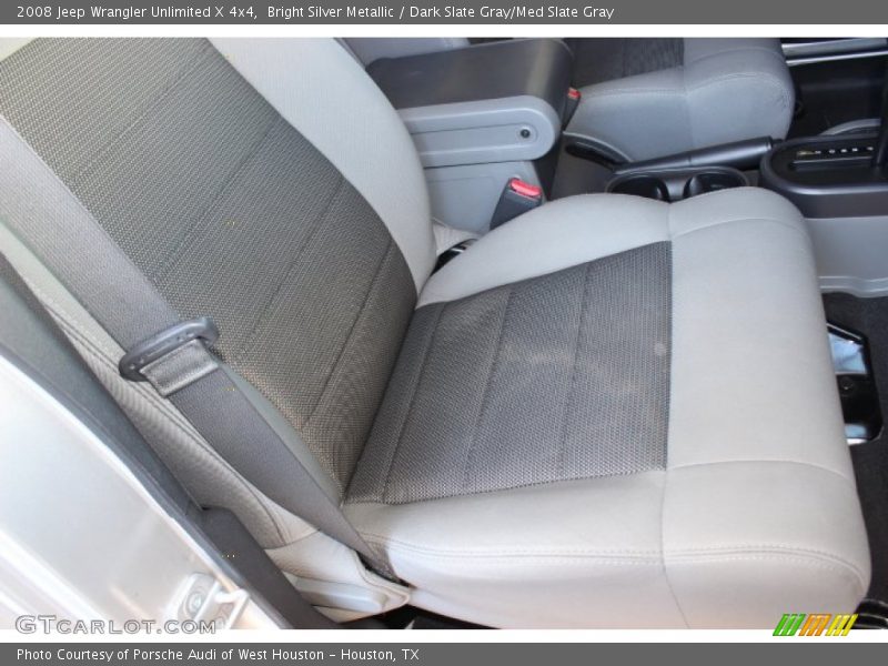 Bright Silver Metallic / Dark Slate Gray/Med Slate Gray 2008 Jeep Wrangler Unlimited X 4x4