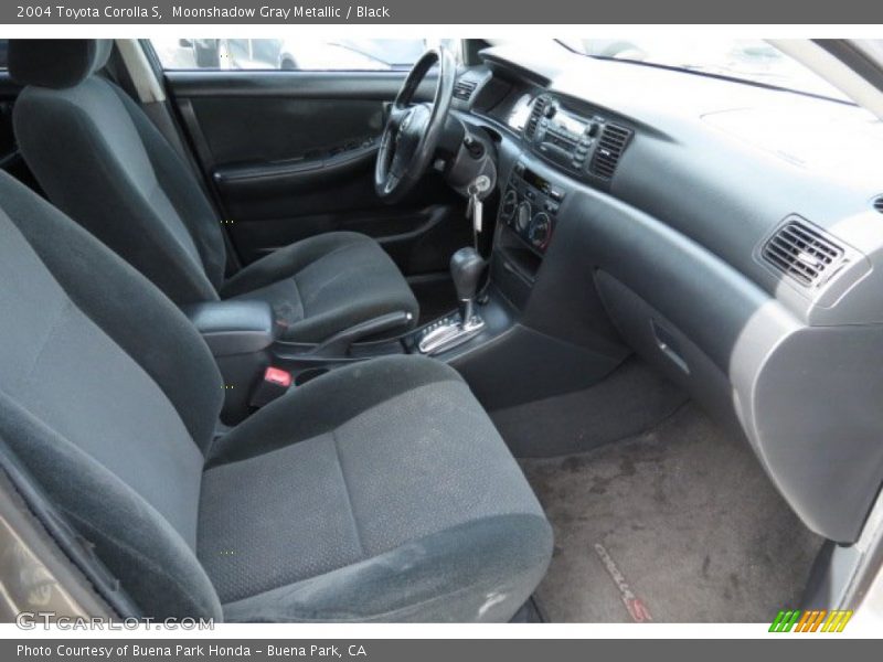 Moonshadow Gray Metallic / Black 2004 Toyota Corolla S