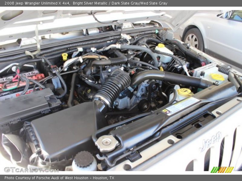 Bright Silver Metallic / Dark Slate Gray/Med Slate Gray 2008 Jeep Wrangler Unlimited X 4x4