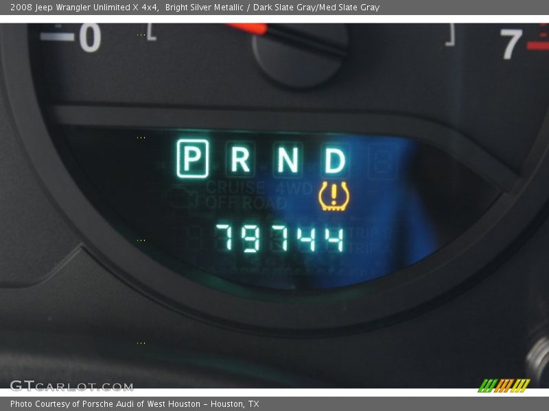 Bright Silver Metallic / Dark Slate Gray/Med Slate Gray 2008 Jeep Wrangler Unlimited X 4x4