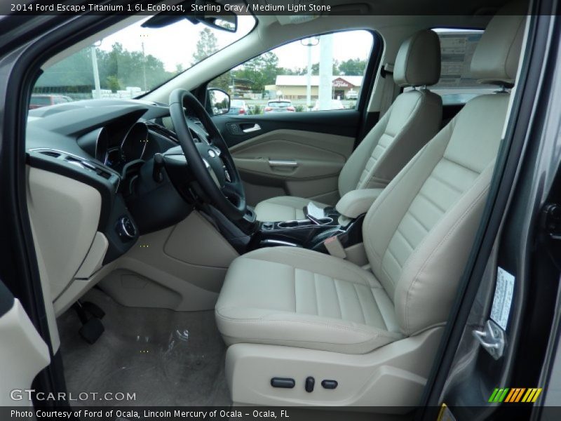  2014 Escape Titanium 1.6L EcoBoost Medium Light Stone Interior