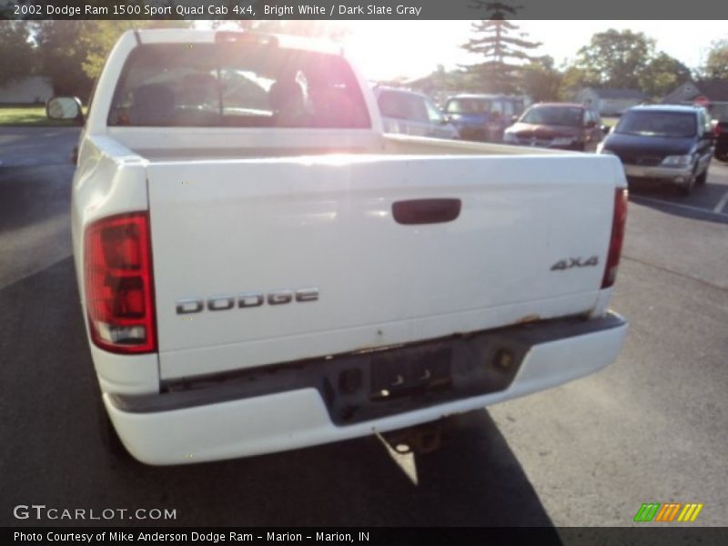 Bright White / Dark Slate Gray 2002 Dodge Ram 1500 Sport Quad Cab 4x4
