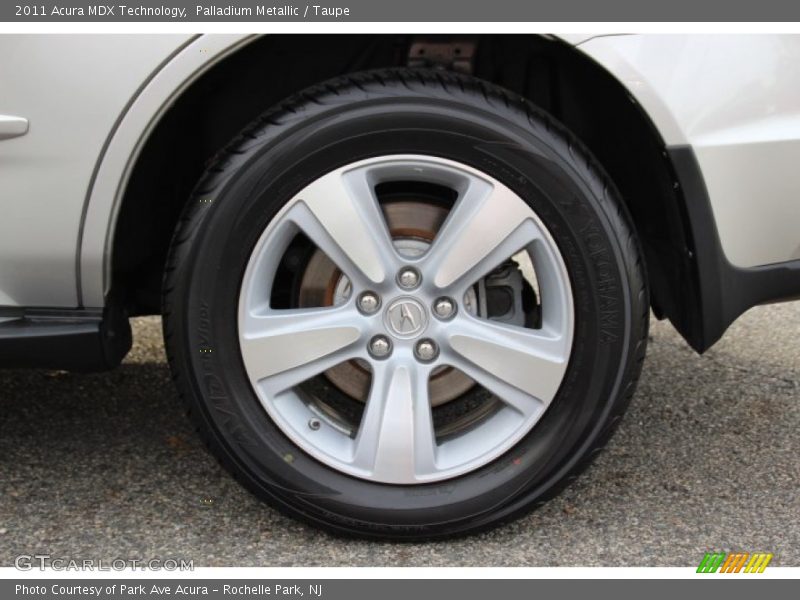 Palladium Metallic / Taupe 2011 Acura MDX Technology