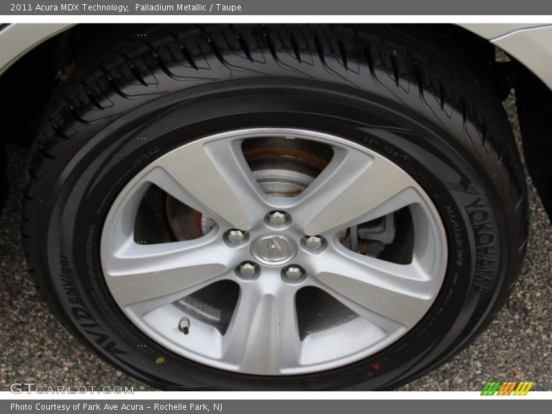 Palladium Metallic / Taupe 2011 Acura MDX Technology