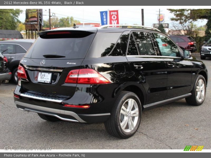 Black / Black 2012 Mercedes-Benz ML 350 4Matic