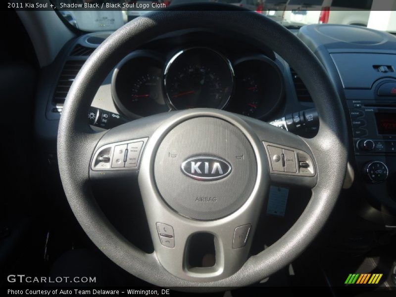 Shadow Black / Black Soul Logo Cloth 2011 Kia Soul +