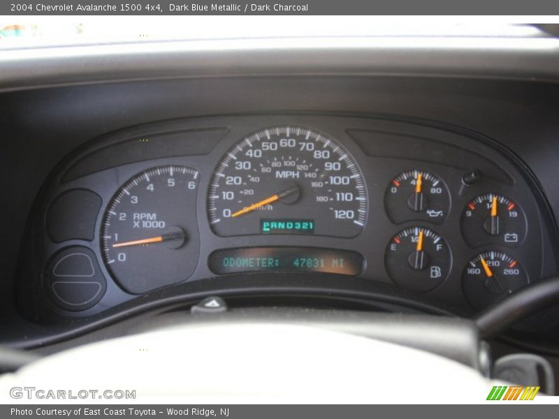 Dark Blue Metallic / Dark Charcoal 2004 Chevrolet Avalanche 1500 4x4
