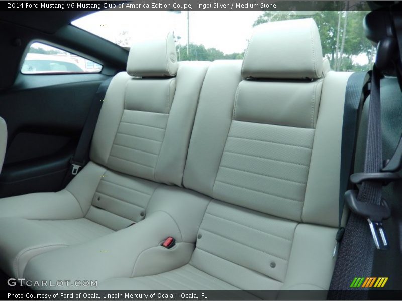 Rear Seat of 2014 Mustang V6 Mustang Club of America Edition Coupe