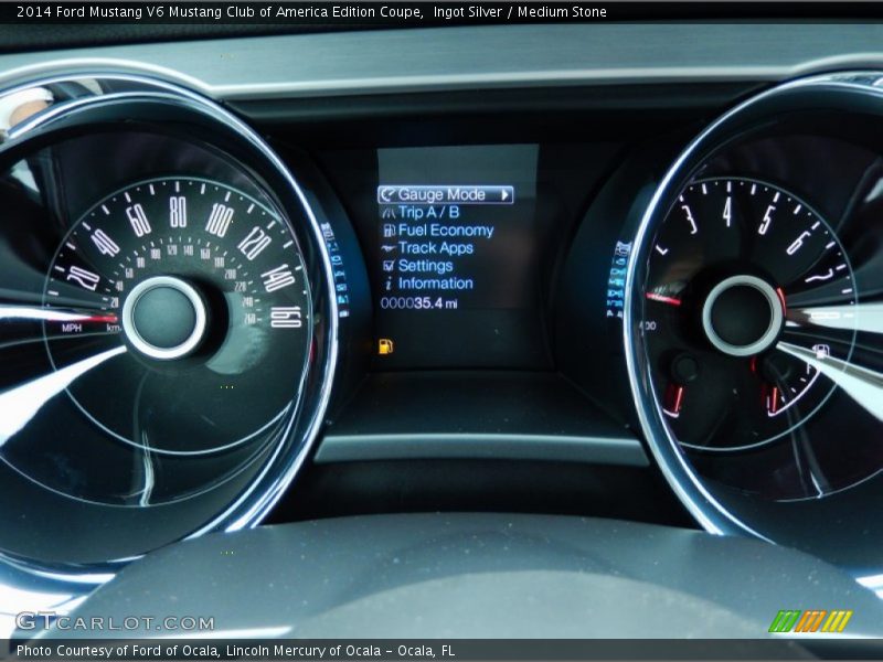  2014 Mustang V6 Mustang Club of America Edition Coupe V6 Mustang Club of America Edition Coupe Gauges