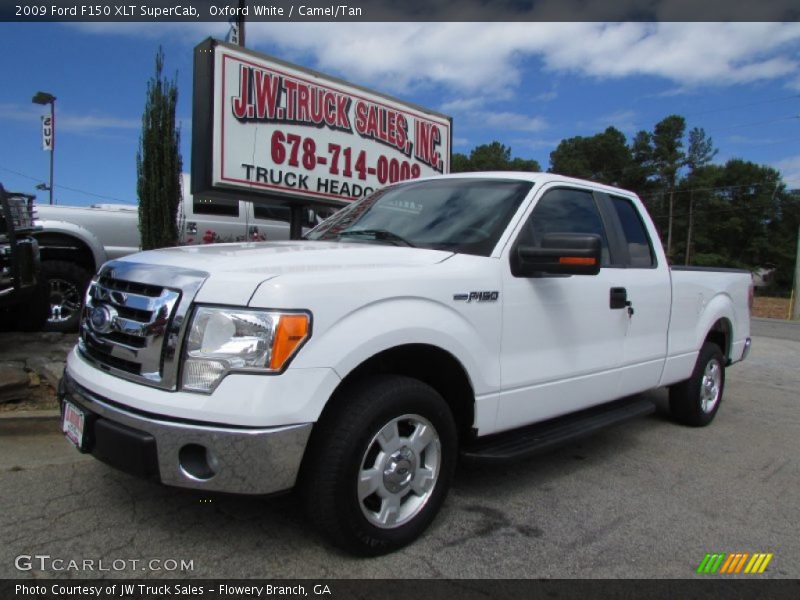 Oxford White / Camel/Tan 2009 Ford F150 XLT SuperCab