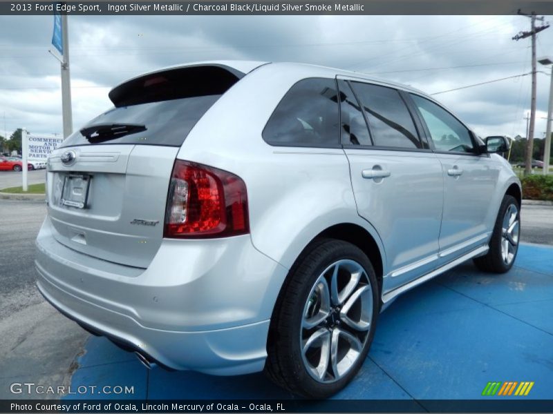 Ingot Silver Metallic / Charcoal Black/Liquid Silver Smoke Metallic 2013 Ford Edge Sport