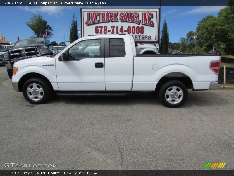 Oxford White / Camel/Tan 2009 Ford F150 XLT SuperCab