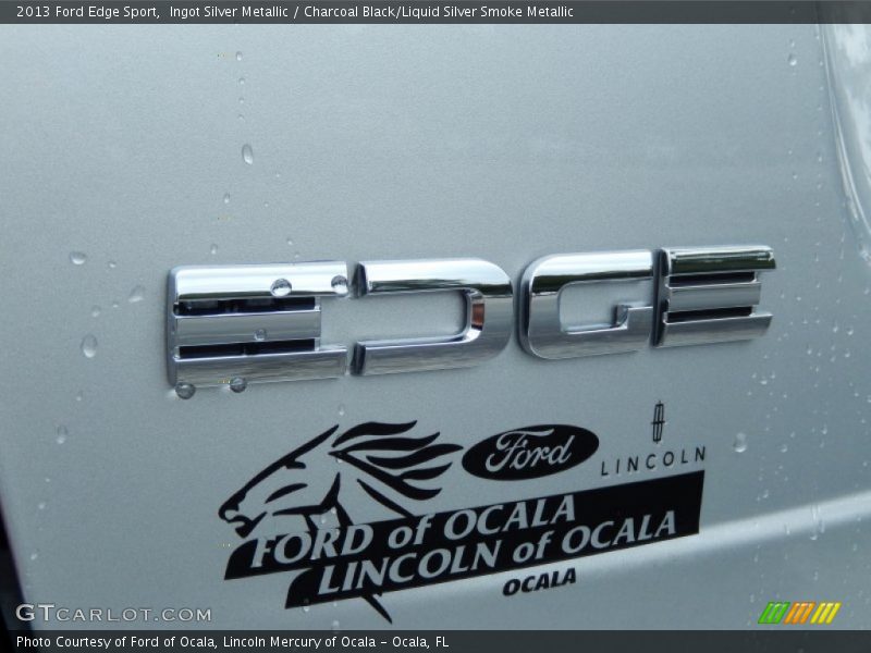 Ingot Silver Metallic / Charcoal Black/Liquid Silver Smoke Metallic 2013 Ford Edge Sport