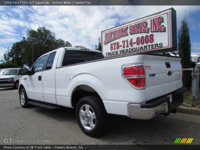 Oxford White / Camel/Tan 2009 Ford F150 XLT SuperCab