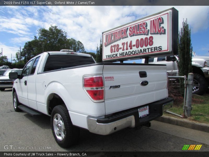 Oxford White / Camel/Tan 2009 Ford F150 XLT SuperCab