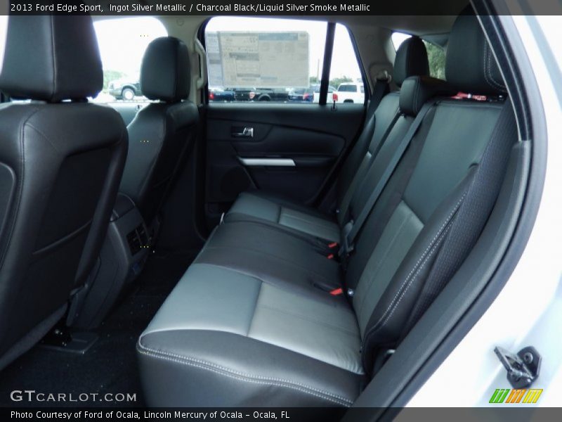 Ingot Silver Metallic / Charcoal Black/Liquid Silver Smoke Metallic 2013 Ford Edge Sport