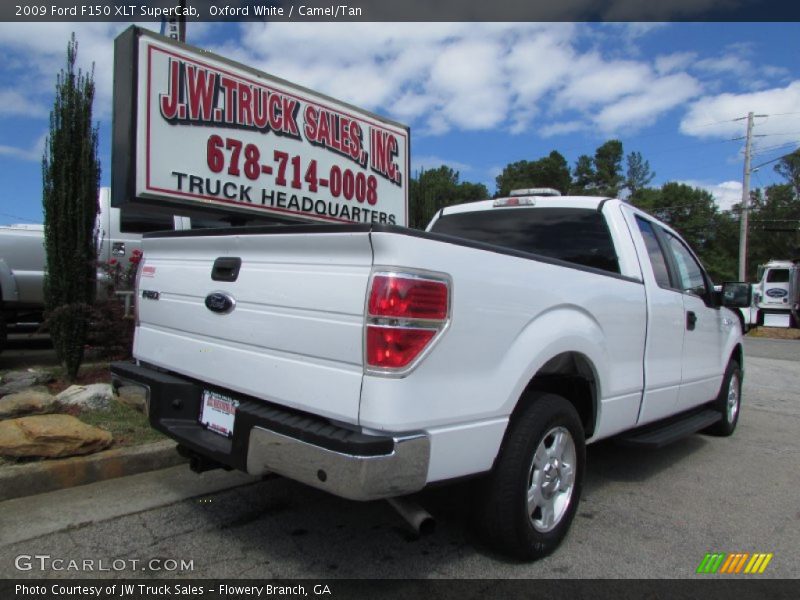 Oxford White / Camel/Tan 2009 Ford F150 XLT SuperCab