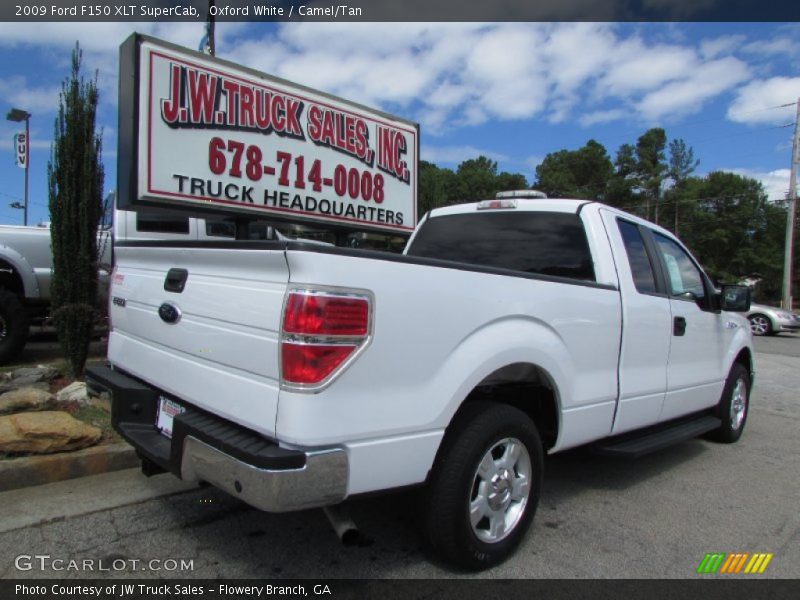 Oxford White / Camel/Tan 2009 Ford F150 XLT SuperCab