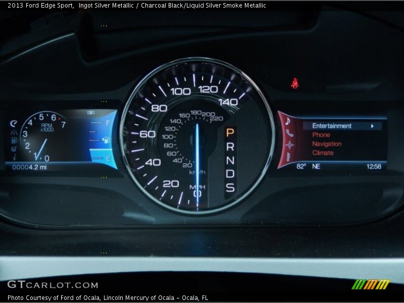 Ingot Silver Metallic / Charcoal Black/Liquid Silver Smoke Metallic 2013 Ford Edge Sport