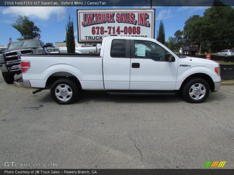 Oxford White / Camel/Tan 2009 Ford F150 XLT SuperCab