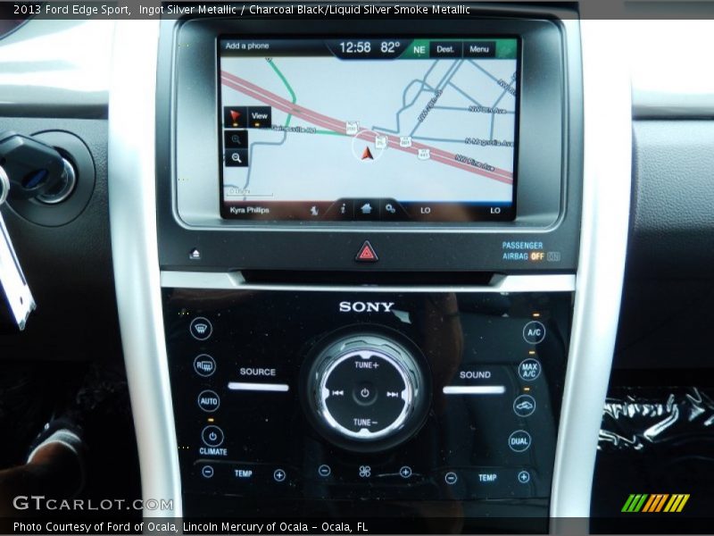 Ingot Silver Metallic / Charcoal Black/Liquid Silver Smoke Metallic 2013 Ford Edge Sport