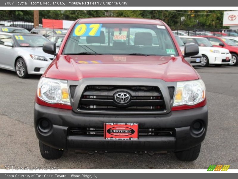 Impulse Red Pearl / Graphite Gray 2007 Toyota Tacoma Regular Cab