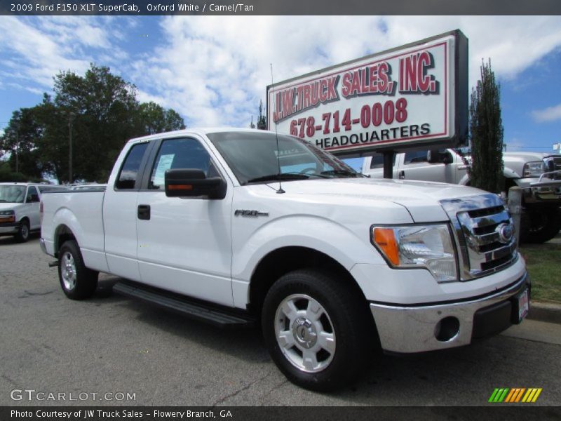 Oxford White / Camel/Tan 2009 Ford F150 XLT SuperCab