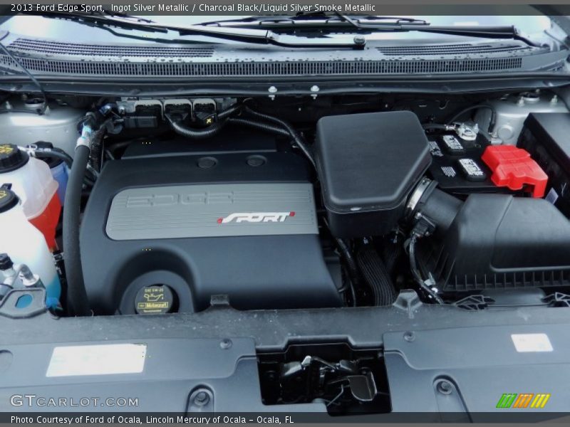 Ingot Silver Metallic / Charcoal Black/Liquid Silver Smoke Metallic 2013 Ford Edge Sport