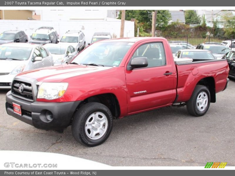 Impulse Red Pearl / Graphite Gray 2007 Toyota Tacoma Regular Cab