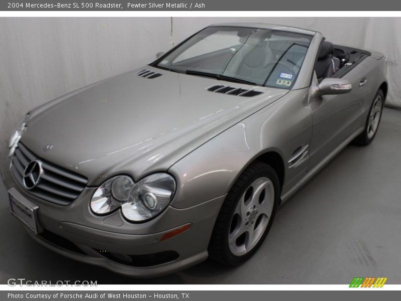 Pewter Silver Metallic / Ash 2004 Mercedes-Benz SL 500 Roadster