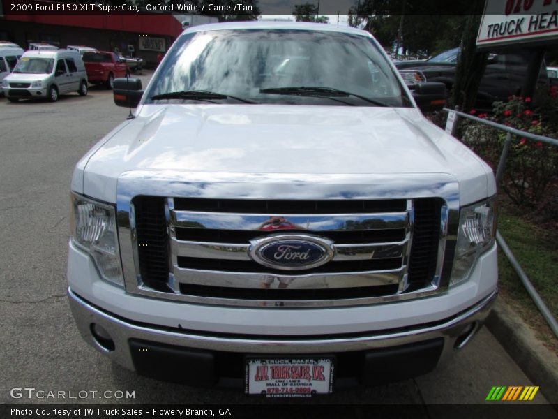 Oxford White / Camel/Tan 2009 Ford F150 XLT SuperCab