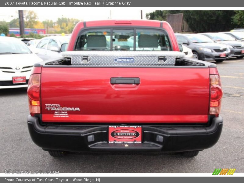 Impulse Red Pearl / Graphite Gray 2007 Toyota Tacoma Regular Cab