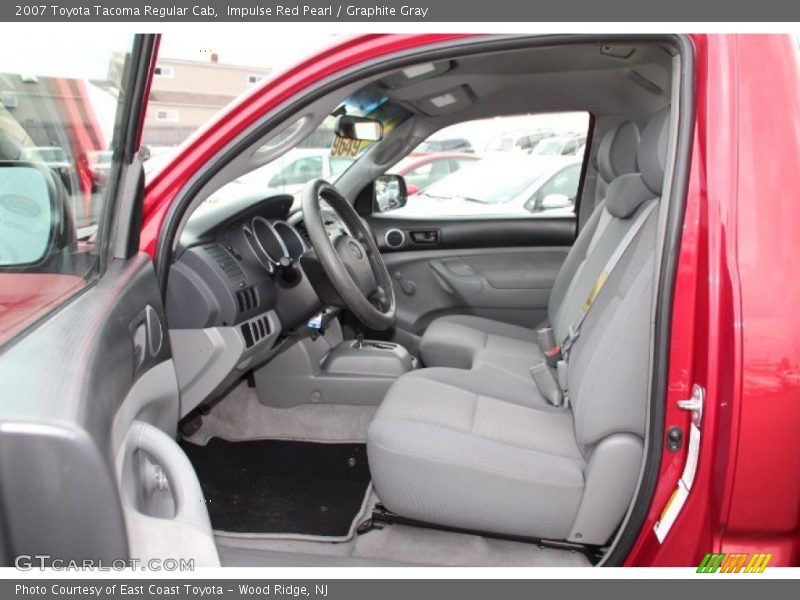Impulse Red Pearl / Graphite Gray 2007 Toyota Tacoma Regular Cab