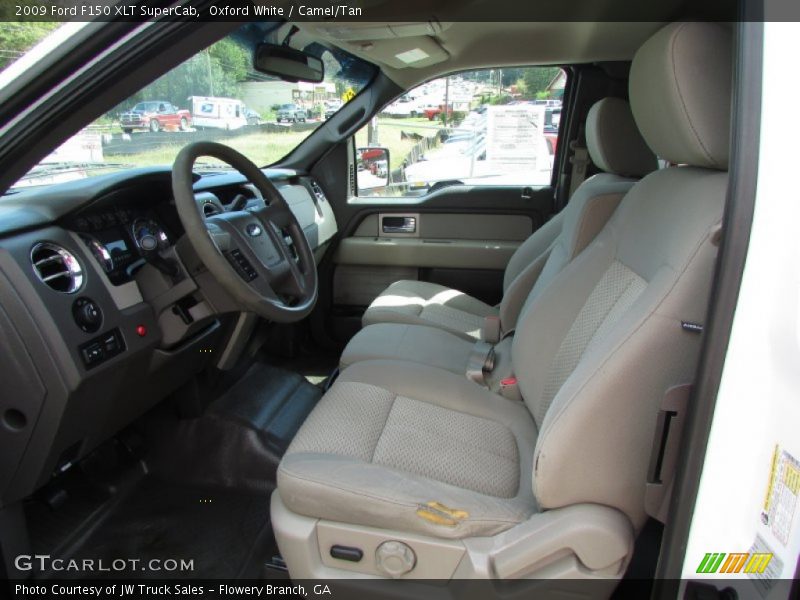 Oxford White / Camel/Tan 2009 Ford F150 XLT SuperCab