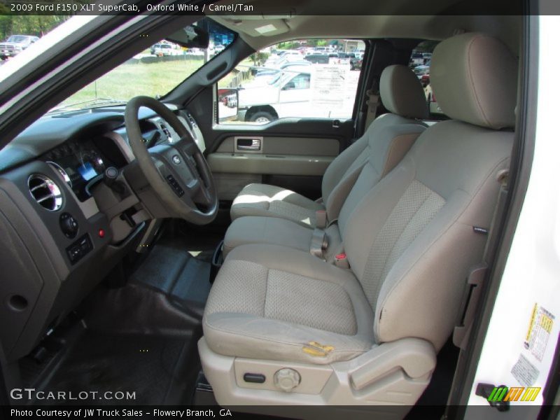 Oxford White / Camel/Tan 2009 Ford F150 XLT SuperCab