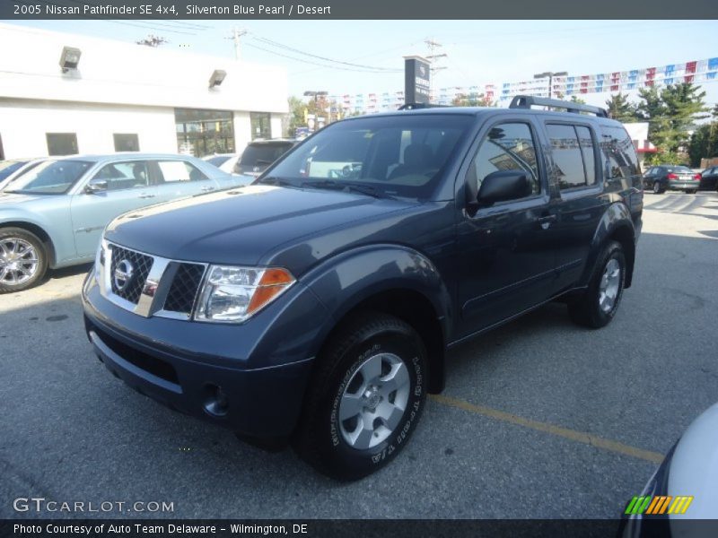 Silverton Blue Pearl / Desert 2005 Nissan Pathfinder SE 4x4
