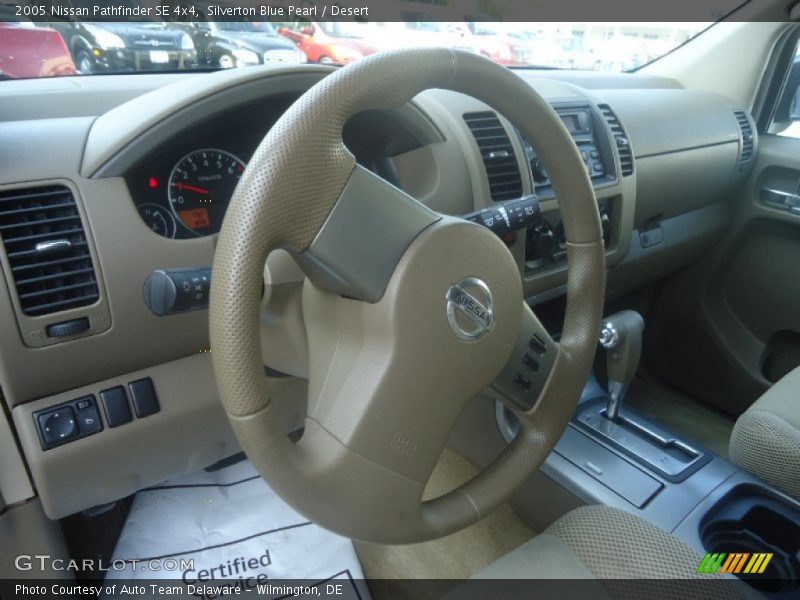 Silverton Blue Pearl / Desert 2005 Nissan Pathfinder SE 4x4