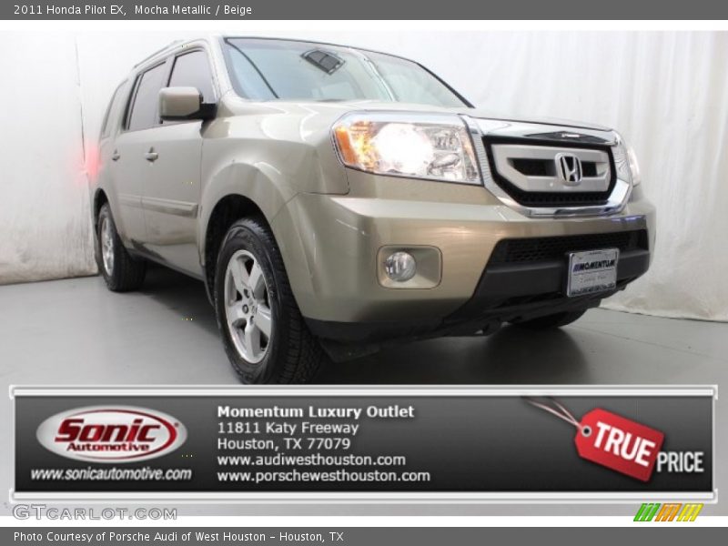 Mocha Metallic / Beige 2011 Honda Pilot EX