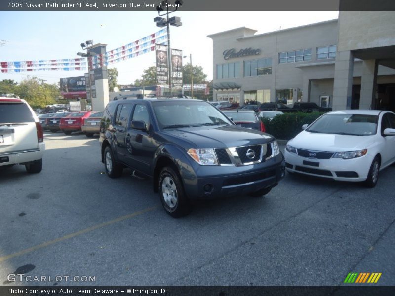 Silverton Blue Pearl / Desert 2005 Nissan Pathfinder SE 4x4
