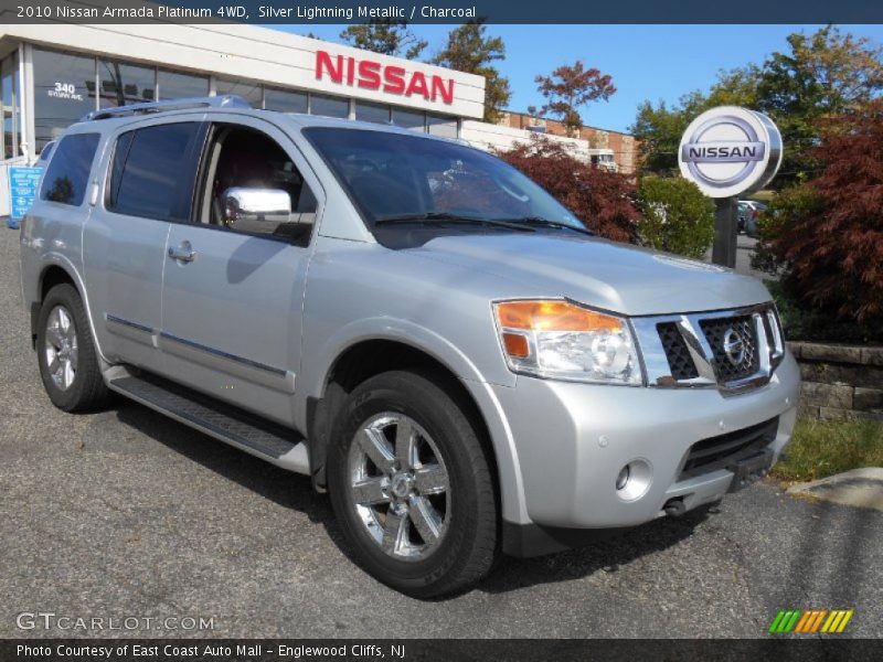 Silver Lightning Metallic / Charcoal 2010 Nissan Armada Platinum 4WD