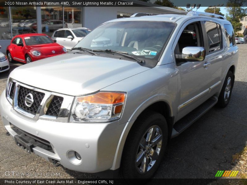 Silver Lightning Metallic / Charcoal 2010 Nissan Armada Platinum 4WD