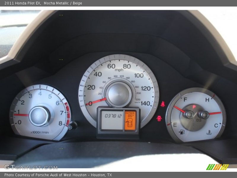 Mocha Metallic / Beige 2011 Honda Pilot EX
